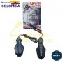 DIRECCIONALES X2 TIPO FLEXIBLE PARA MOTO CON DISEÑO EN LUZ LED COLOR AMARILLO BEST Luces LED BEST